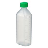 エムアイケミカル 投薬瓶PPB 200mL 凸凹目盛り（滅菌済）少数包装 08285030 キャップ色:緑 200CC（5本入） 1箱（5入）（直送品）