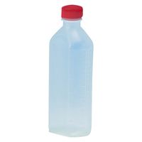 サンケミカル サンケミ 1型投薬瓶 200mL 凸凹目盛り 25282604 キャップ色：赤 10005（200CC）100ホン 1箱（100入）（直送品）