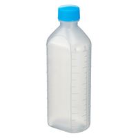 エムアイケミカル 投薬瓶PPB 200mL 凸凹目盛り（滅菌済）少数包装 08285030 キャップ色:青 200CC（5本入） 1箱（5入）（直送品）