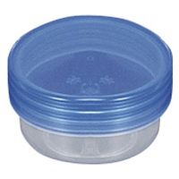 馬野化学容器 UG軟膏壷 24810201 蓋:クリア青 本体:UVクリア 3-52(12ML)100イリ 1箱(100入)（直送品）