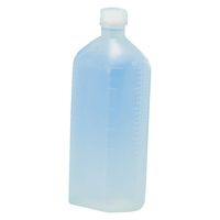 サンケミカル サンケミ 1型投薬瓶 500mL 凸凹目盛り 25282606 キャップ色：白 10008（500CC）50ホン 1箱（50入）（直送品）