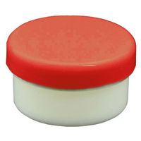 浅井商事 プラ壷 24810000 赤 5ML(100コイリ) 1箱(100入)（直送品）