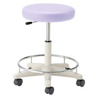 マツヨシ ナースチェア(ハイタイプ) 背なし・リング付25256503ラベンダー MY-N3255R(セナシ・リングツキ) 1台（直送品）