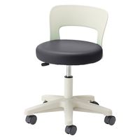 松吉医科器械 マツヨシ ナースチェア(背付) 背付 25256600 ブラック MY-N3240R 1台（直送品）