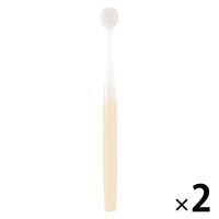 無印良品 ヘッドが交換できる歯ブラシ ワイドヘッド イエロー ふつう 全長184mm 1セット（1本×2） 良品計画