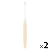 無印良品 ヘッドが交換できる歯ブラシ 部分みがき用ヘッド イエロー やわらかめ 全長184mm 1セット（1本×2） 良品計画