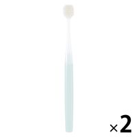 無印良品 ヘッドが交換できる歯ブラシ ワイドヘッド ブルー ふつう 全長184mm 1セット（1本×2） 良品計画