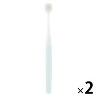 無印良品 ヘッドが交換できる歯ブラシ ワイドヘッド ブルー やわらかめ 全長184mm 1セット（1本×2） 良品計画