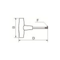 京セラ 部品 T型レンチ(トルクス) TT-25 1個 555-1609（直送品）
