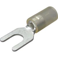 ニチフ 絶縁被覆付圧着端子(Y形) 先開形 絶縁筒部ストレートタイプ(100PCS) TGV 2Y-5M-CLR（直送品）