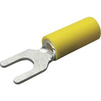 ニチフ 絶縁被覆付圧着端子(Y形) 先開形 絶縁筒部ストレートタイプ(100PCS) TGV 3.5Y-5-YEL 1パック(100個)（直送品）