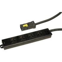 TERADA OAタップ4口 抜止 5m AHY455BK 1本 455-7613（直送品）