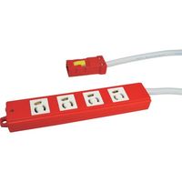 TERADA OAタップ4口 抜止 5m AHY455R 1本 455-7622（直送品）