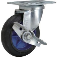 上杉輸送機製作所 4インチペダルブレーキ自在キャスター DSG-100RB-PS 1個 426-7004（直送品）