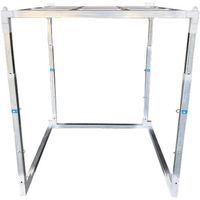 新川 高さ変更型 逆ネスティングラック エコテナーアルファ 1250×1150×1200~1900 4段階 ETA-1100 1台（直送品）