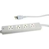 TERADA 一般プラグ付OAタップ 4口 XLT405W 1個 455-7586（直送品）