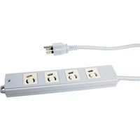 TERADA 一般プラグ付OAタップ 4口 XLT453W 1個 455-7600（直送品）