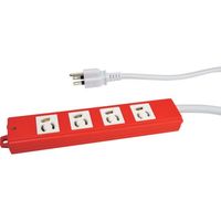 TERADA 一般プラグ付OAタップ 4口 XLT455R 1個 455-7583（直送品）