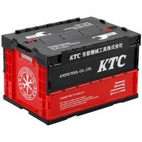 京都機械工具 KTC KTC折り畳みコンテナ 50L (ブラック) YG-196BK 1個 420-5554（直送品）