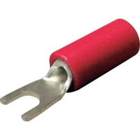 ニチフ 絶縁被覆付圧着端子(Y形) 先開形 絶縁筒部ストレートタイプ(100PCS) TGV 1.25Y-2.5-RED（直送品）