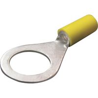 ニチフ 絶縁被覆付圧着端子(R形) 丸形 絶縁筒部ストレートタイプ(100PCS) TGV 5.5-14-YEL 1パック(100個)（直送品）