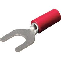 ニチフ 絶縁被覆付圧着端子(Y形) 先開形 絶縁筒部ストレートタイプ(100PCS) TGV 1.25Y-5-RED（直送品）