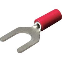 ニチフ 絶縁被覆付圧着端子(Y形) 先開形 絶縁筒部ストレートタイプ(100PCS) TGV 1.25Y-6-RED（直送品）
