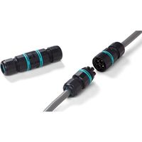 タカチ電機工業 タカチ パネルマウント防水中継コネクタ THB387-4P-S 1個 442-3472（直送品）