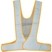 岡潮 超軽量!総反射メッシュ安全ベスト 黄×銀メッシュ反射材 OK5113 1着 452-3981（直送品）