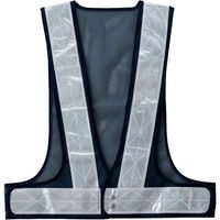 岡潮 安全ベスト 7cm幅 紺メッシュ×白反射 OK5701 1着 452-3976（直送品）