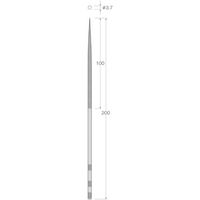日本精密機械工作 リューター 精密ヤスリ 荒目(丸) X0303 1袋(1本) 543-4227（直送品）