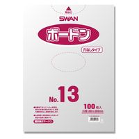ポリ袋 ボードンパック 穴なしタイプ 厚み0.02mm NO.13 4547432421660 1箱(100枚入×10袋(合計1000枚)（直送品）