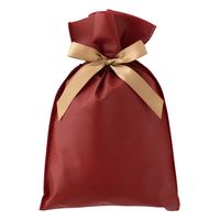 ヘッズ 不織布リボン付ギフトバッグーXS/エンジ 100枚（10枚×10セット）