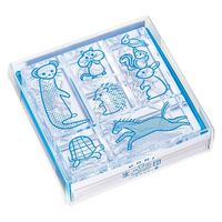 キングジム 透明スタンプ 氷印 セット(ドウブツセット) CLSS-006 1セット