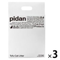 PIDAN おからミックス 猫砂 2.4kg 1セット（1袋×3）トイレに流せる