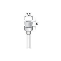 アルゴファイルジャパン アルゴファイル ナイロンブラシカップ型 φ7.2X5 φ3.0軸 BM162S 1パック(5本) 401-9265（直送品）