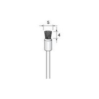 アルゴファイルジャパン アルゴファイル 毛ブラシエンド型ブタ毛黒 φ5X4 φ3.0軸 BM425 1パック(5本) 401-9058（直送品）