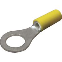 ニチフ 絶縁被覆付圧着端子(R形) 丸形 絶縁筒部ストレートタイプ(100PCS) TGV 3.5-8-YEL 1パック(100個)（直送品）