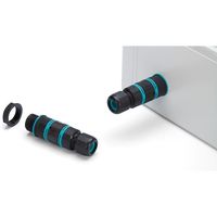 タカチ電機工業 タカチ パネルマウント防水中継コネクタ THB387E-5P-M20-P 1個 442-3477（直送品）