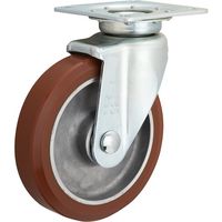 イノアック車輪 イノアック 牽引台車用キャスターアルミ芯金タイプ 200径 旋回金具付サイレントウレタン TUS200AWJ 1個（直送品）