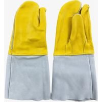 南村製作所 ラッキーワーカー 溶接用革手袋 コンピ3本指 6033 フリー 1セット(10双) 506-0217（直送品）