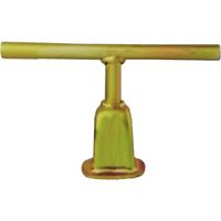 岩崎製作所 地下式消火栓<開閉>用 キーハンドル メッキ塗装 09KS810SS 1本 509-6062（直送品）