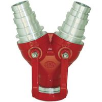 岩崎製作所 通水分岐管 アルミ製 双口接手町野式 マルチタイプ(2サイズ対応) 65×65/50 21MSS665A 1個(1台)（直送品）