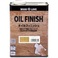 ニッぺ 国産自然系塗料 WOODLOVE オイルフィニッシュ 1L ミディアムウォルナット 4976124528811 1缶（直送品）