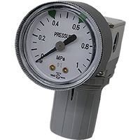 TAIYO レギュレータ(ブラケット、D型圧力計付) SRV3-06-BD 1個 521-2554（直送品）