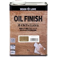 ニッぺ 国産自然系塗料 WOODLOVE オイルフィニッシュ 1L ダークウォルナット 4976124528828 1缶（直送品）