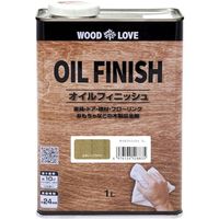 ニッぺ 国産自然系塗料 WOODLOVE オイルフィニッシュ 1L エボニーブラウン 4976124528835 1缶（直送品）