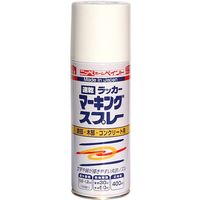 ニッペホームプロダクツ ニッぺ ラッカーマーキングスプレー 400ML ホワイト 4976124263408 1缶 536-6029（直送品）