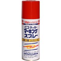 ニッペホームプロダクツ ニッぺ ラッカーマーキングスプレー 400ML レッド 4976124263439 1缶 536-7539（直送品）