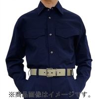 トーマセンイ TEAGLES 5431 CVC綿混長袖シャツ ネイビーM NA M 1枚 554-9038（直送品）